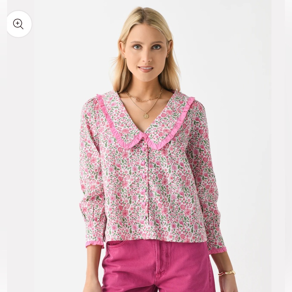 NWT Pink City Prints Esme top - size XS
